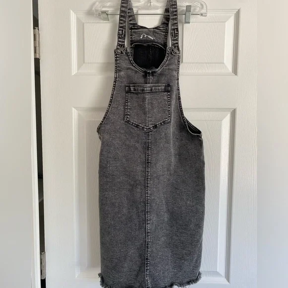 Target Art Class Black Denim Overall Dress